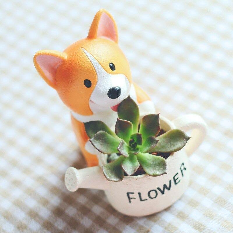 Corgi Succulent Planter