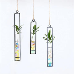 Hanging Iron Propagation Terrarium Vases