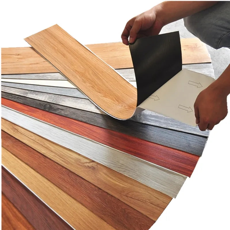 3D Self-Adhesive Wood Grain Floor Wallpaper