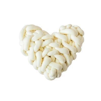 Valentine Heart Chunky Knot Throw Pillow Cushion