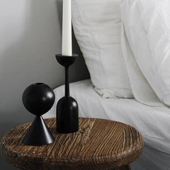 Ebony Taper Candle Holders